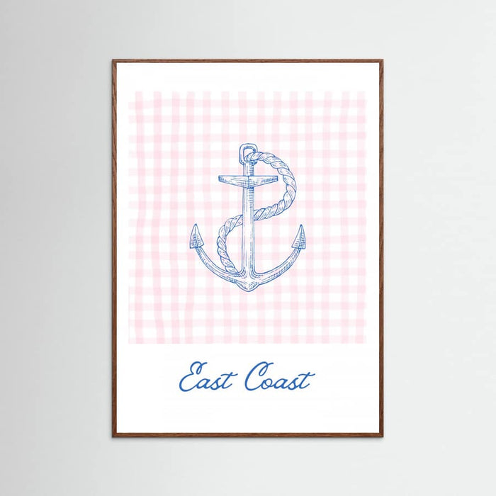 East Coast Anchor Poster – plakat og kunsttryk