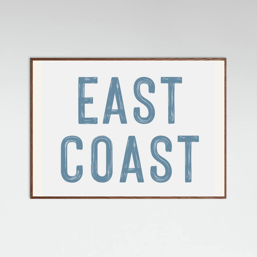 East Coast - Horizontal Poster – poster and art print