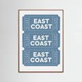 East Coast Tickets Poster – poster and art print