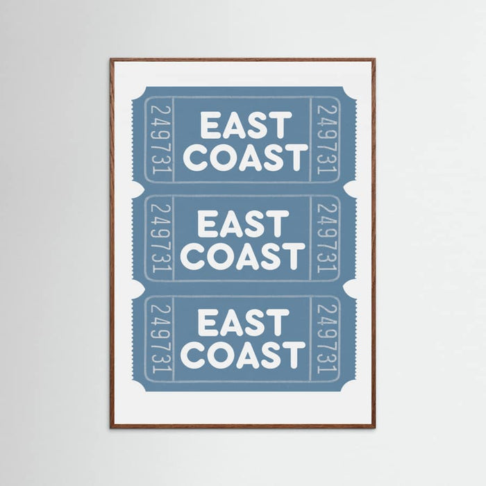 East Coast Tickets Poster – poster and art print