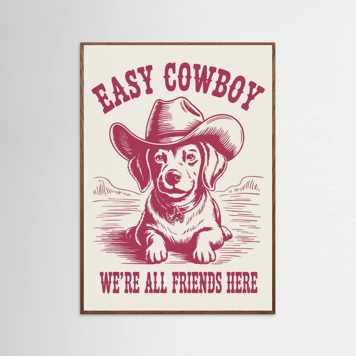 Easy Cowboy Poster – poster och konsttryck