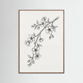 Oak Dark Elegant Florals