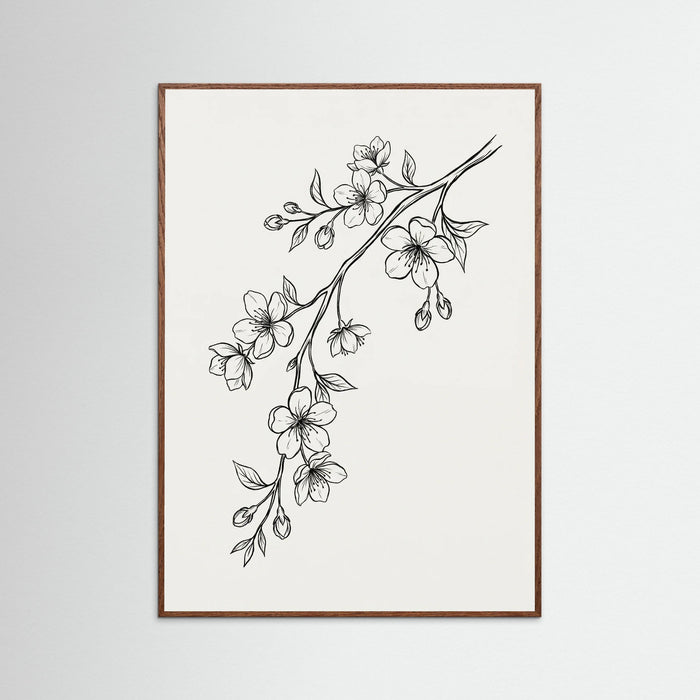 Oak Dark Elegant Florals