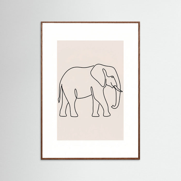 Oak Dark Elegant Line Fauna