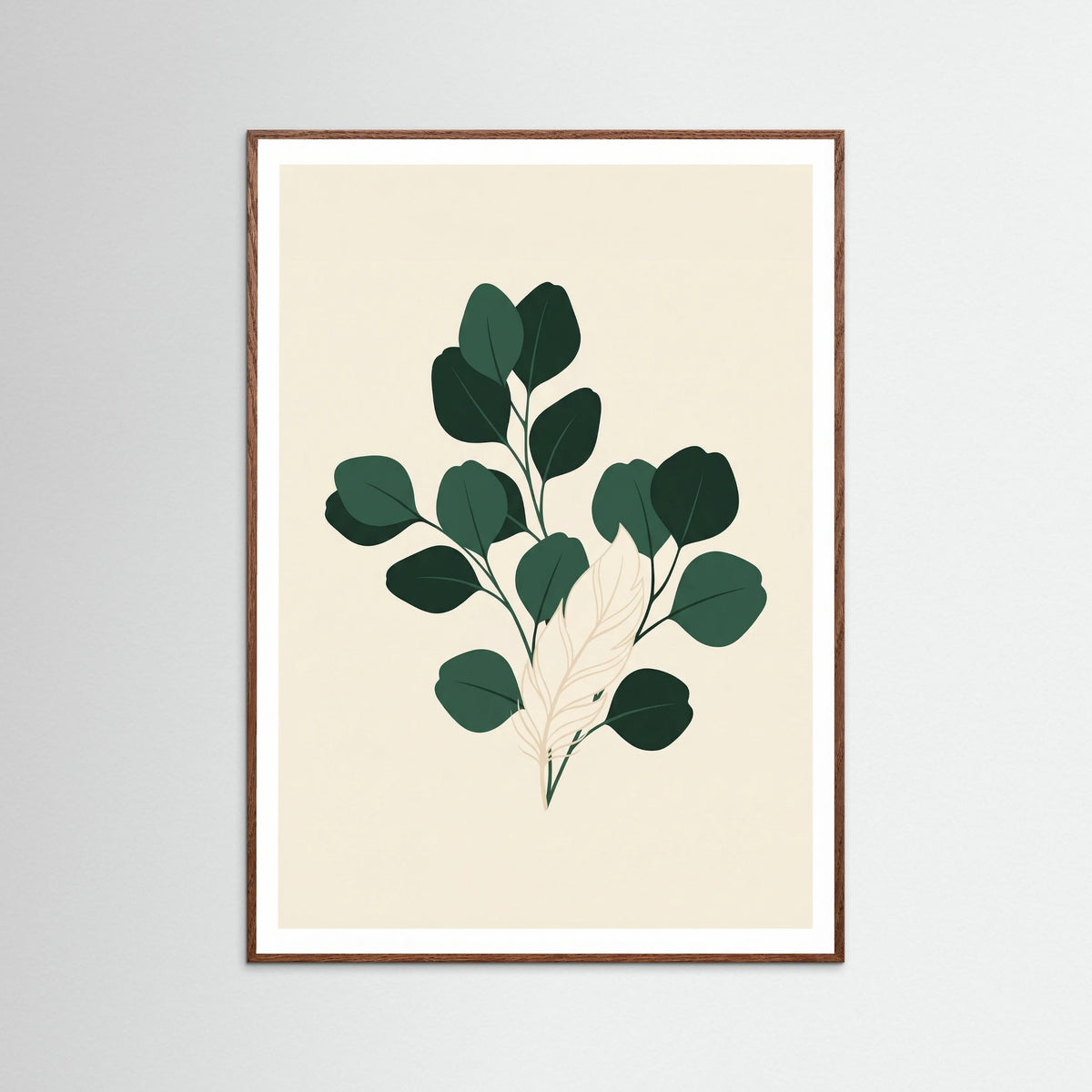 Oak Dark Elegant Ribbon Plant