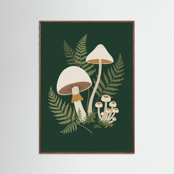 Oak Dark Emerald Florals