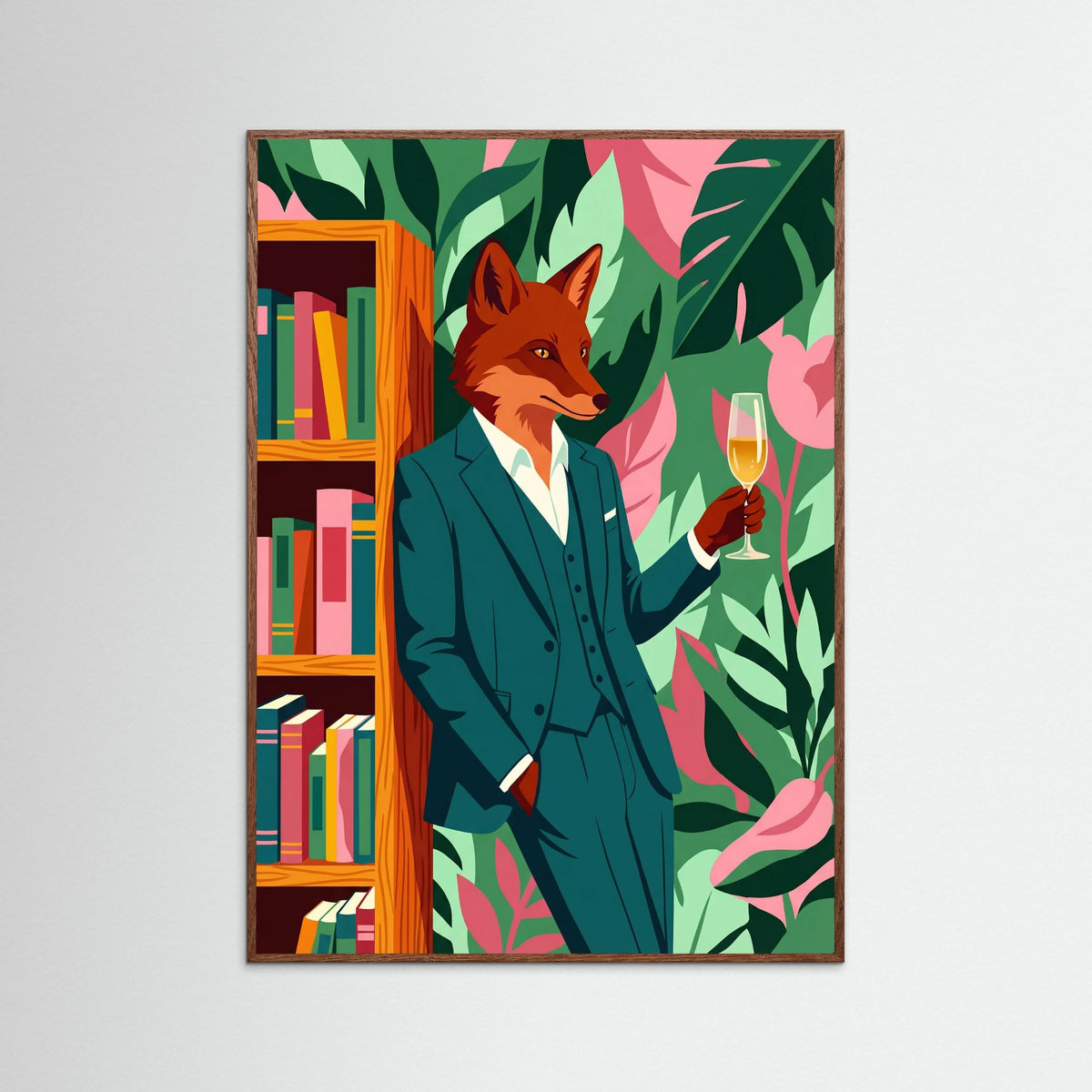 Oak Dark Emerald Panther Chic