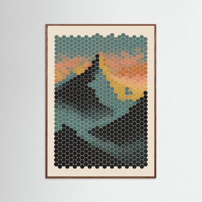 Oak Dark Enchanted Hexagons