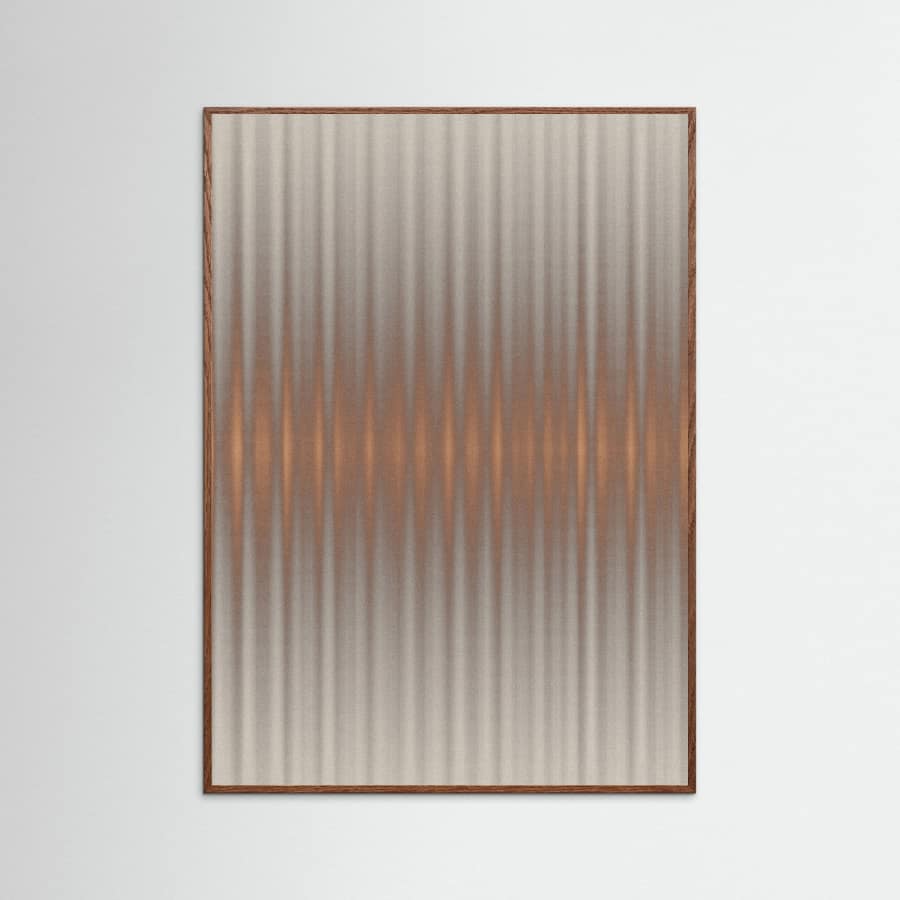 Euphoria - Gray and Orange Poster – plakat og kunsttryk