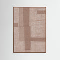 Oak Dark Fabric Pattern Collage No.5 Poster