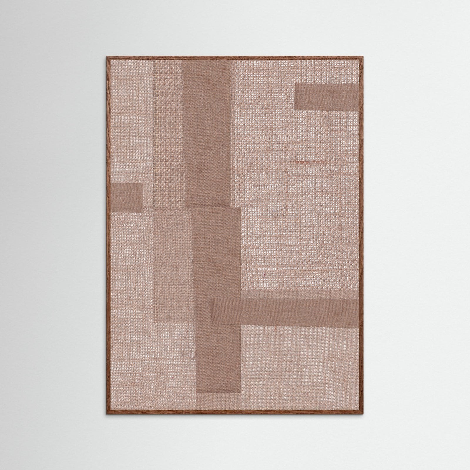 Oak Dark Fabric Pattern Collage No.5 Poster
