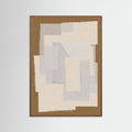 Oak Dark Fabric Pattern Collage No.6 Poster