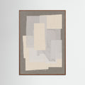 Oak Dark Fabric Pattern Collage No.7 Poster