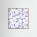 Falling Triple Lines Navy Blue -juliste – juliste ja taidepainatus