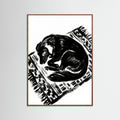 Oak Dark Feline Repose Black