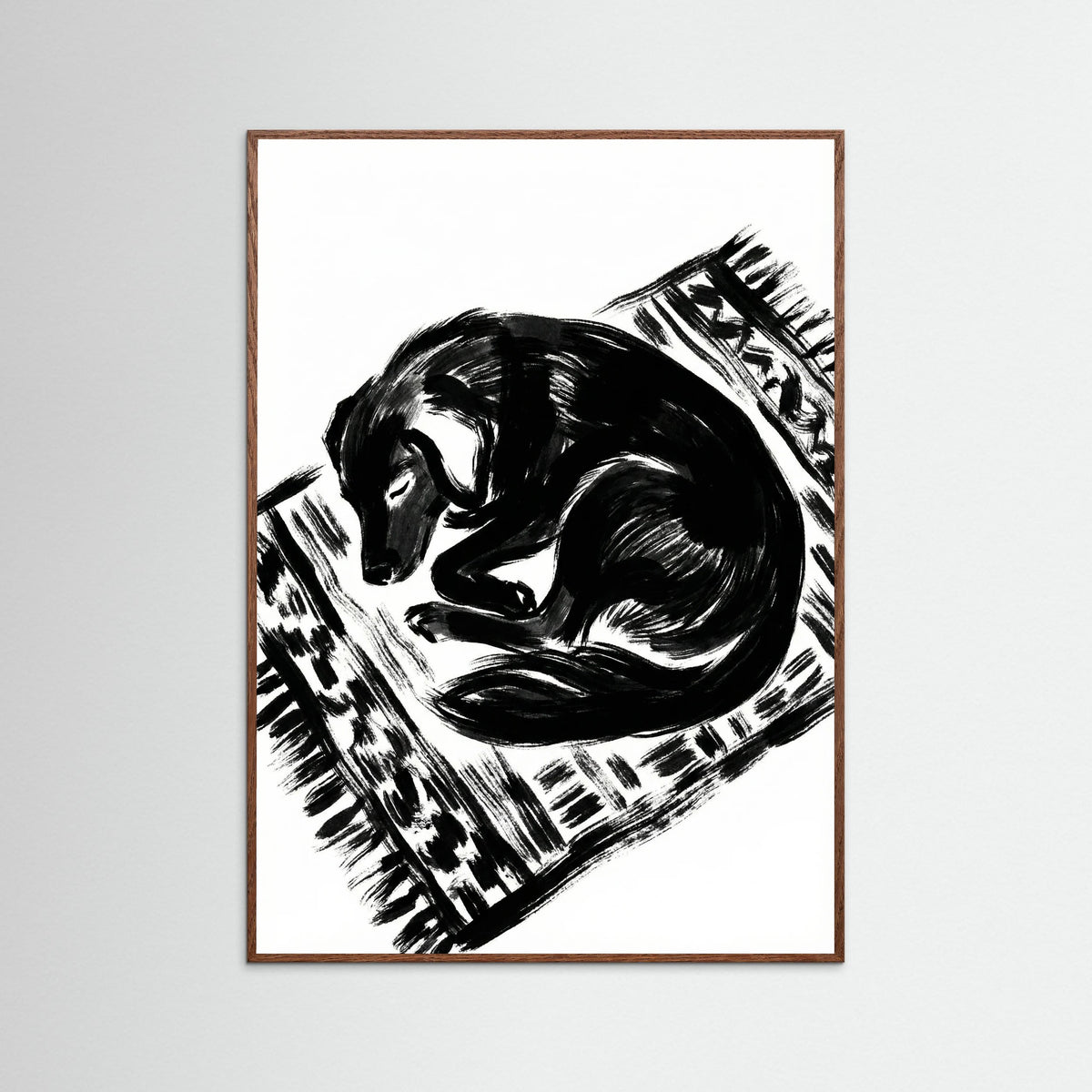 Oak Dark Feline Repose Black