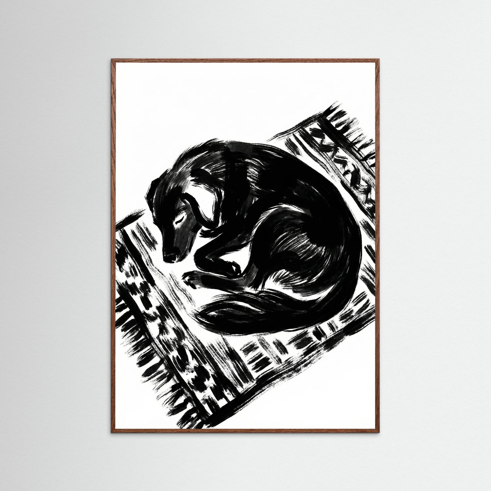 Oak Dark Feline Repose Black