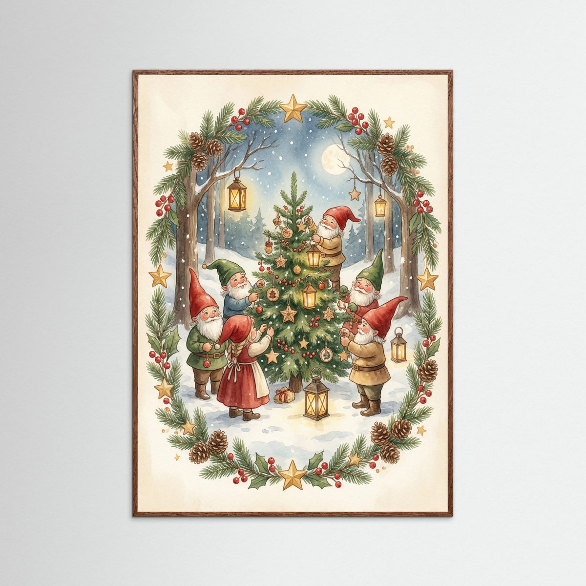 Oak Dark Festive Gnome Feast