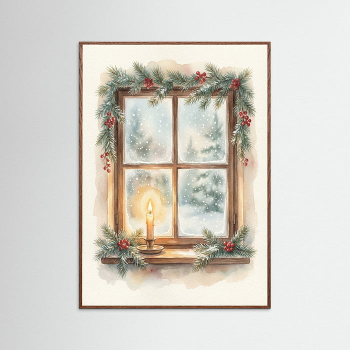 Oak Dark Festive Lantern