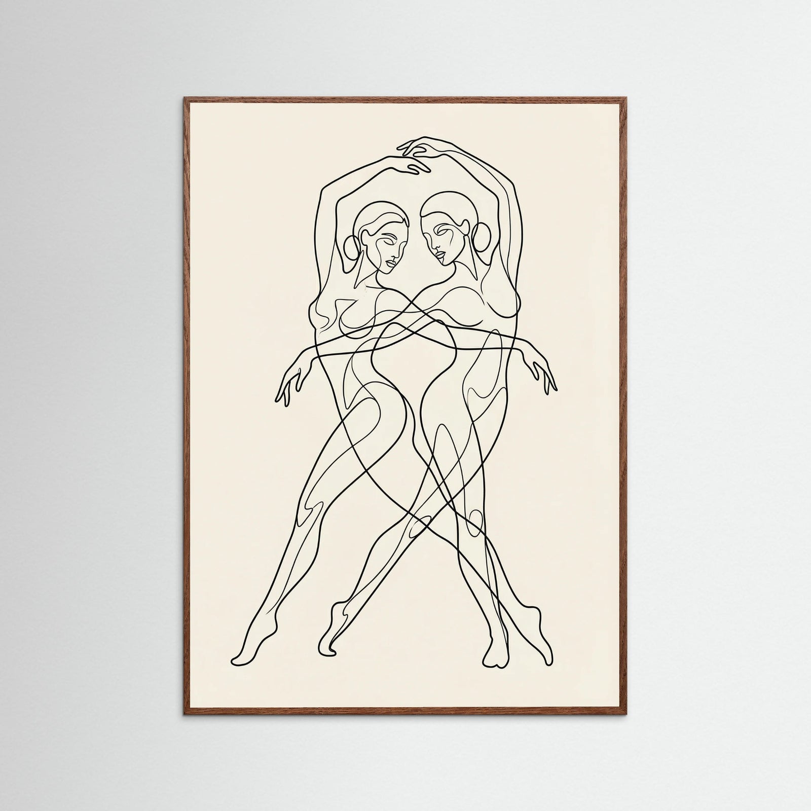 Oak Dark Figurative Assemblage