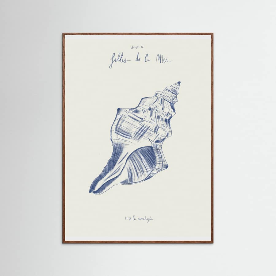 Filles de la mer n.2 - La conchiglia Poster – plakat og kunsttryk