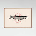 Fish In Geometrics Nº2 Poster – plakat og kunsttryk