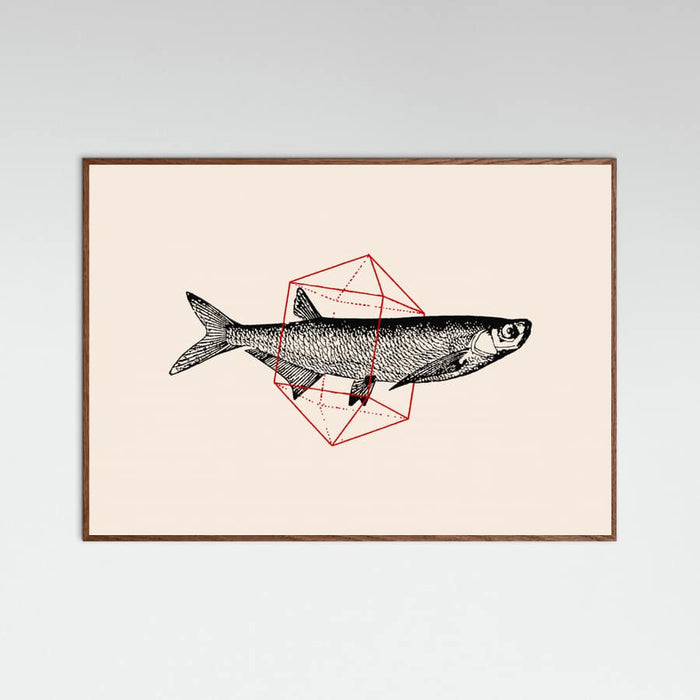 Fish In Geometrics Nº2 Poster – plakat og kunsttryk