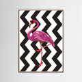 Flamingo heels Zigzag Poster – Poster und Kunstdruck