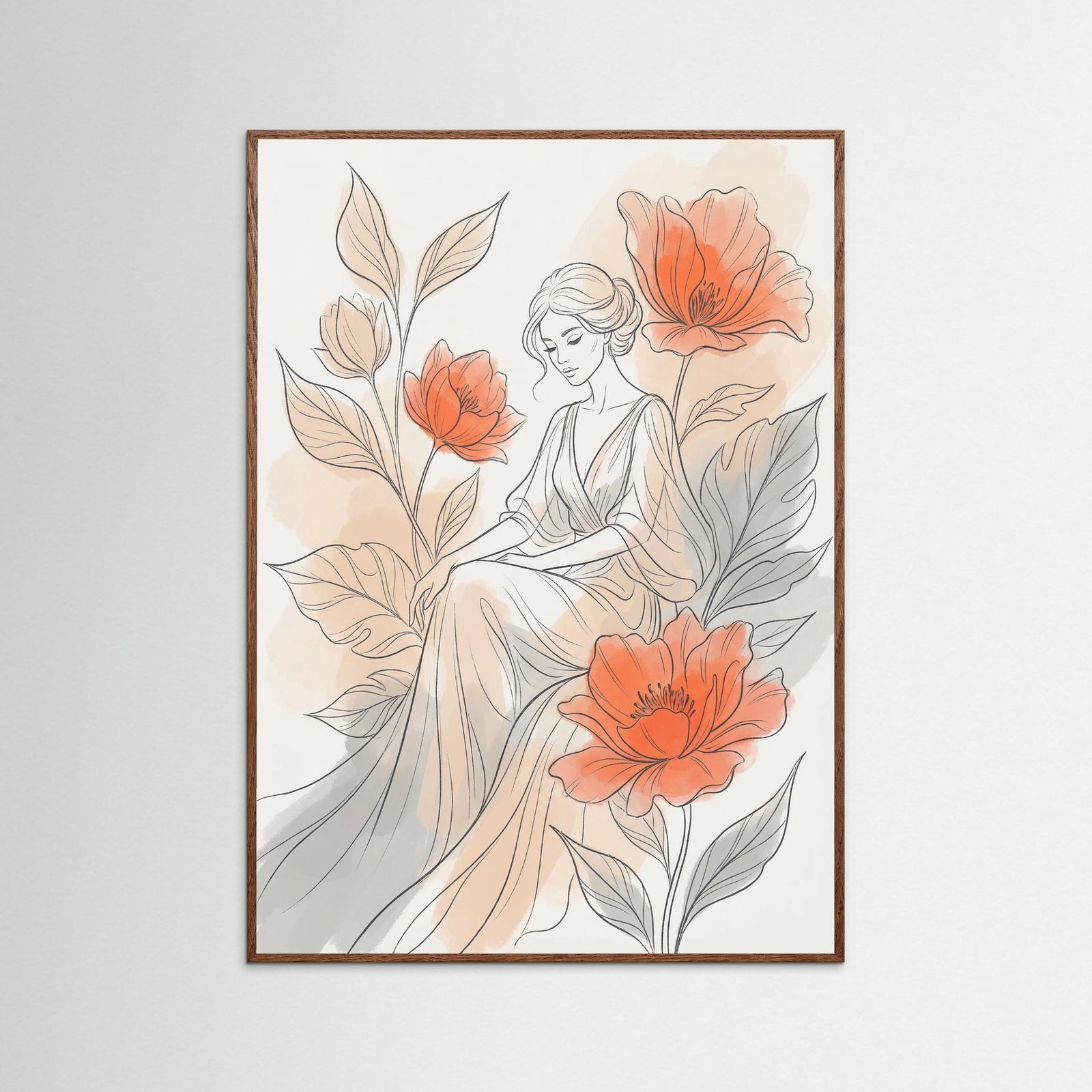 Oak Dark Floral Aura