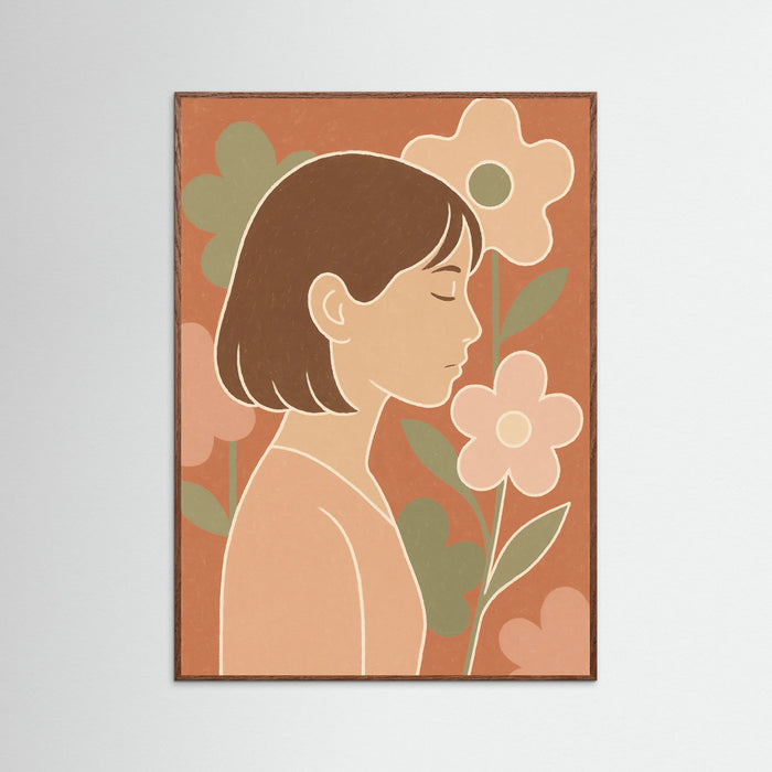 Oak Dark Floral Glee