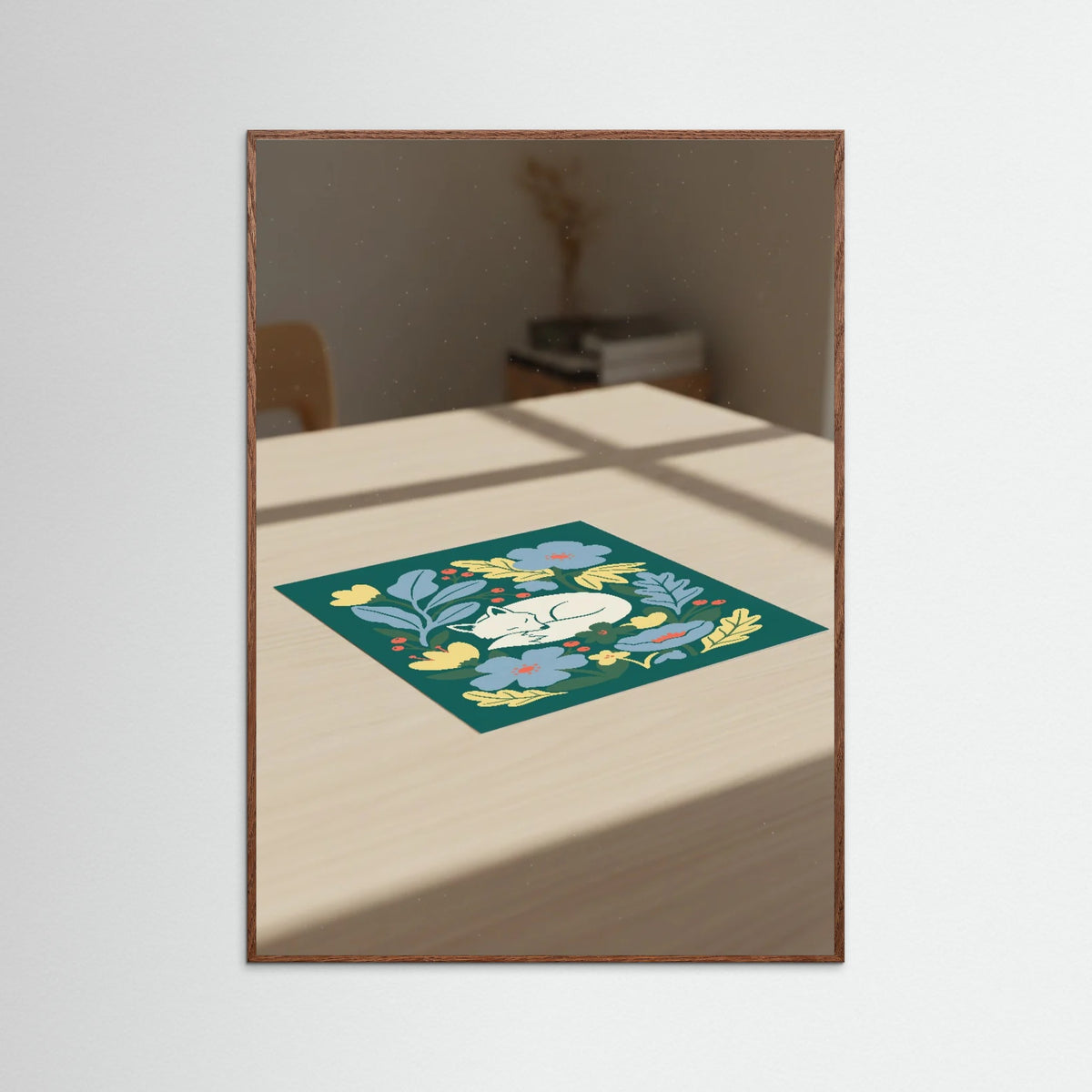 Oak Dark Floral Harmony Dove