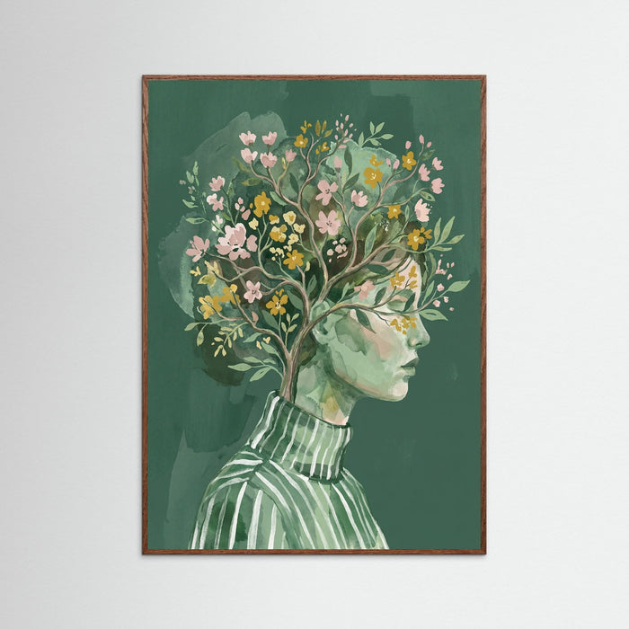Oak Dark Floral Mindscape