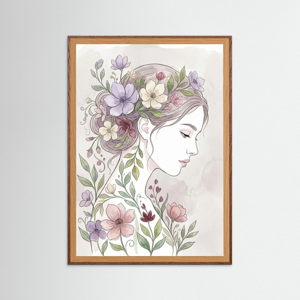 Oak Dark Floral Muse