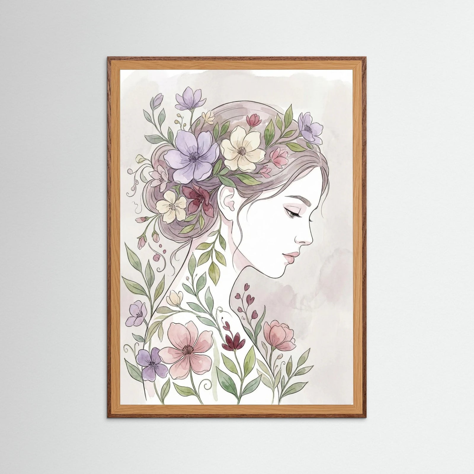 Oak Dark Floral Muse