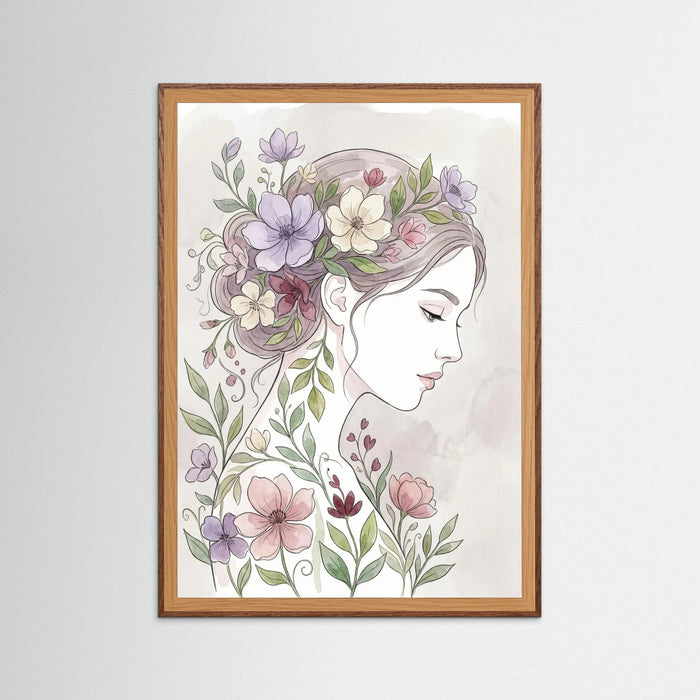 Oak Dark Floral Muse