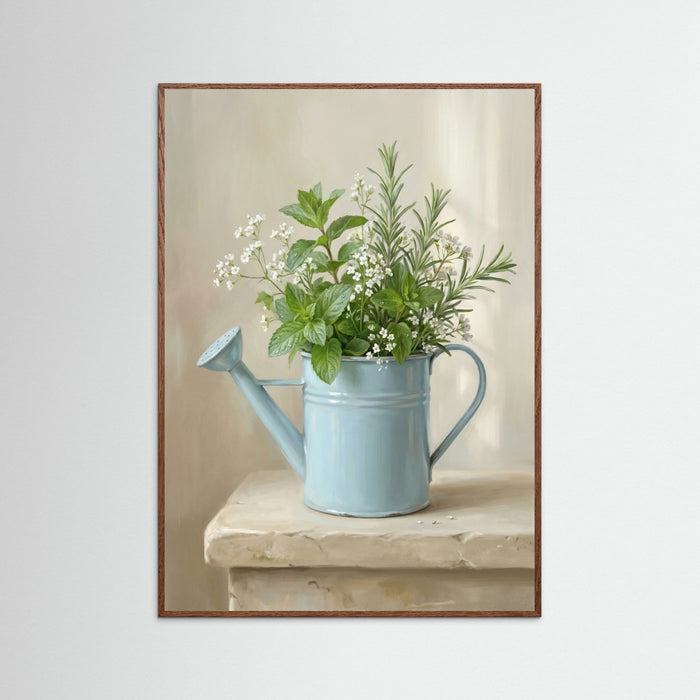 Oak Dark Floral Teacup Serenity