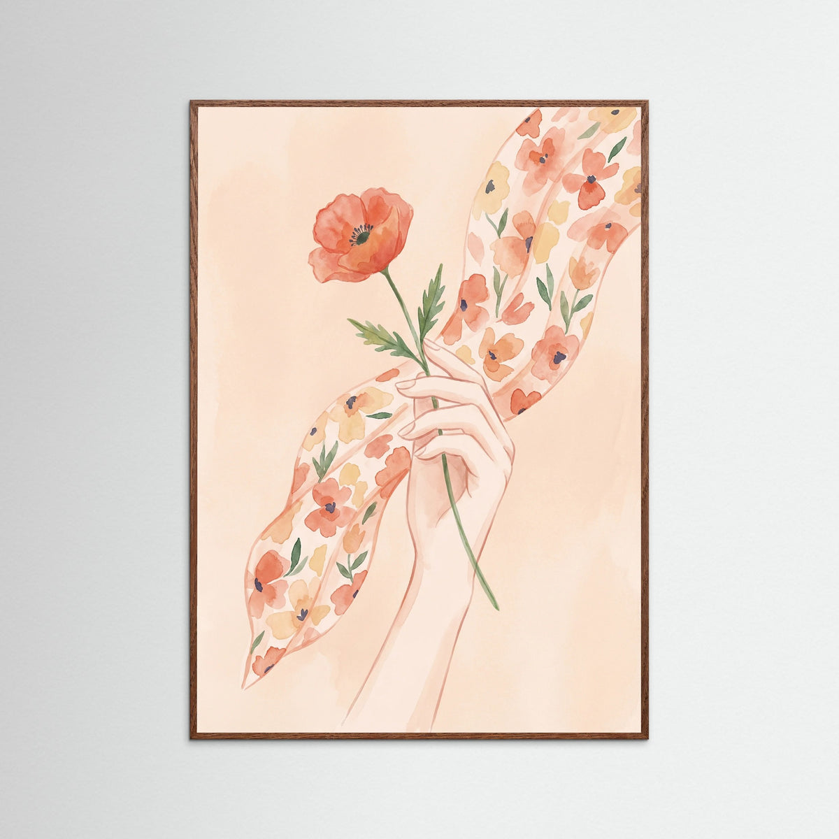 Oak Dark Floral Wanderer