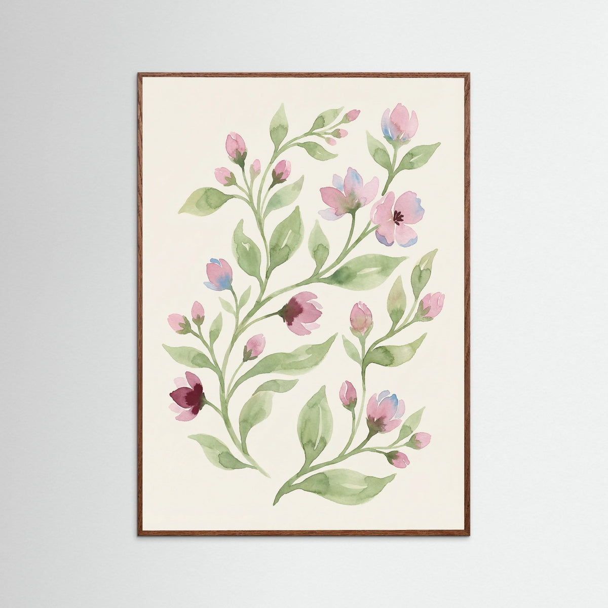 Oak Dark Floral Whispers