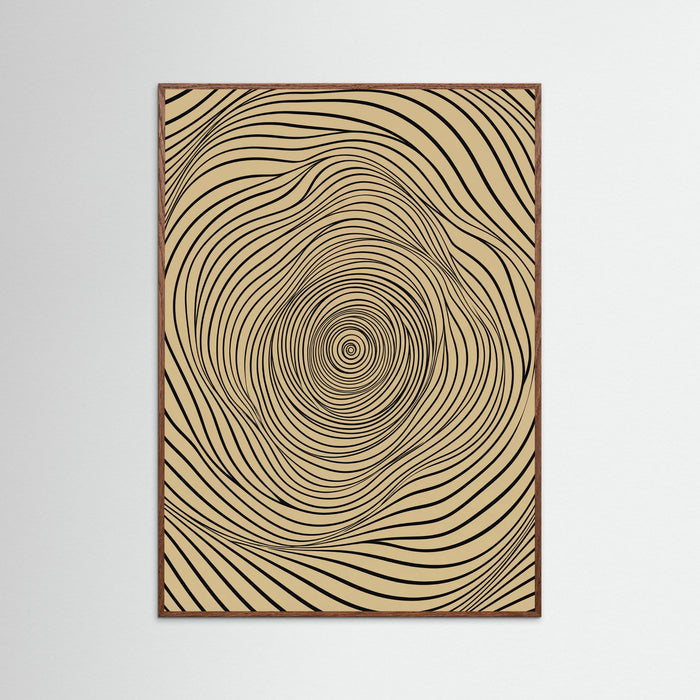 Oak Dark Flowing Abstraction