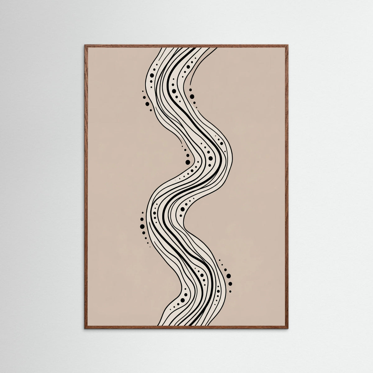 Oak Dark Flowing Connections