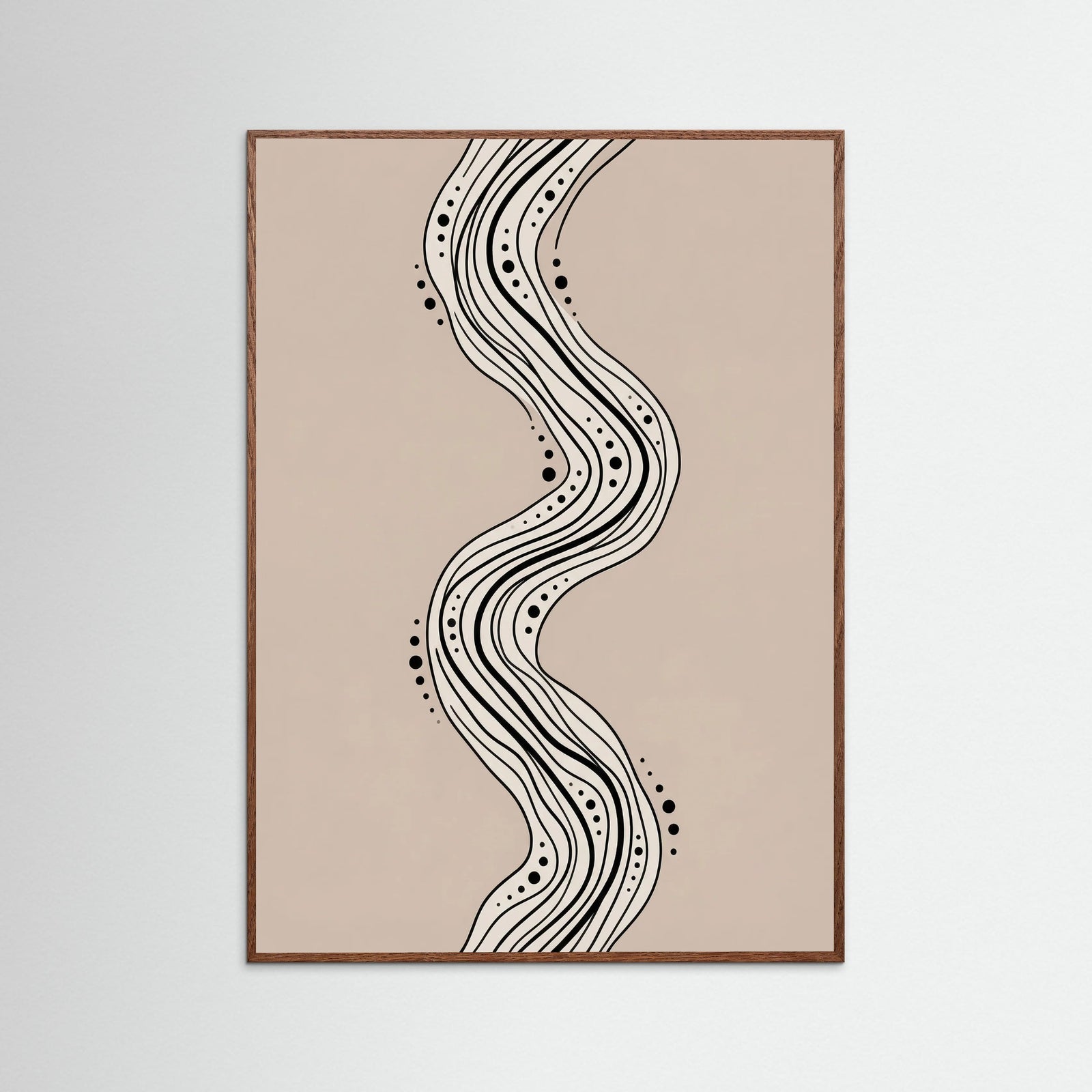 Oak Dark Flowing Connections