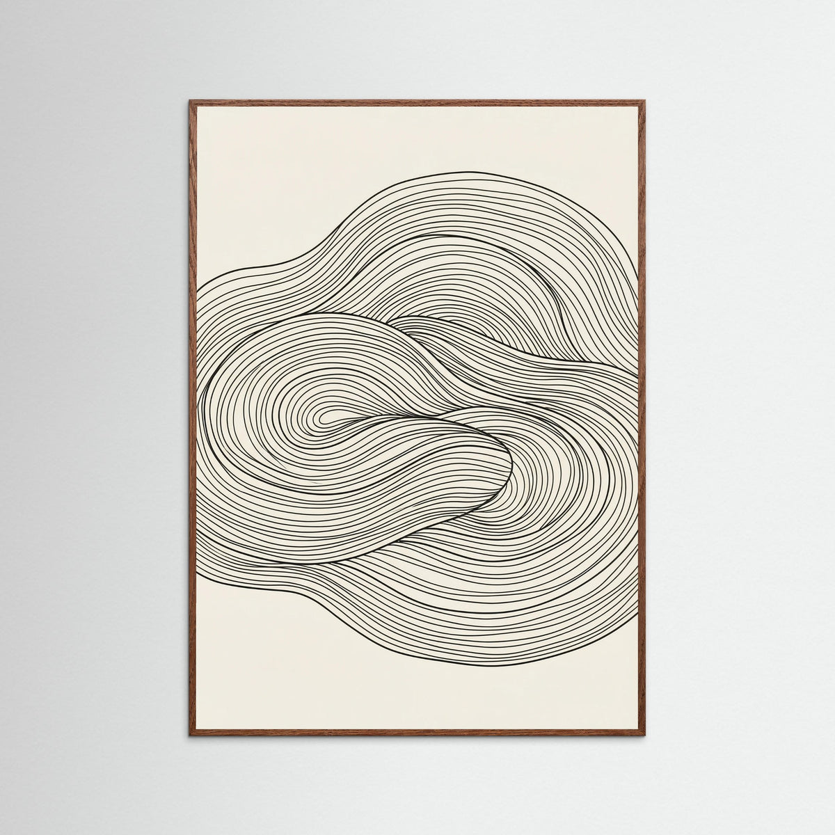 Oak Dark Flowing Forms