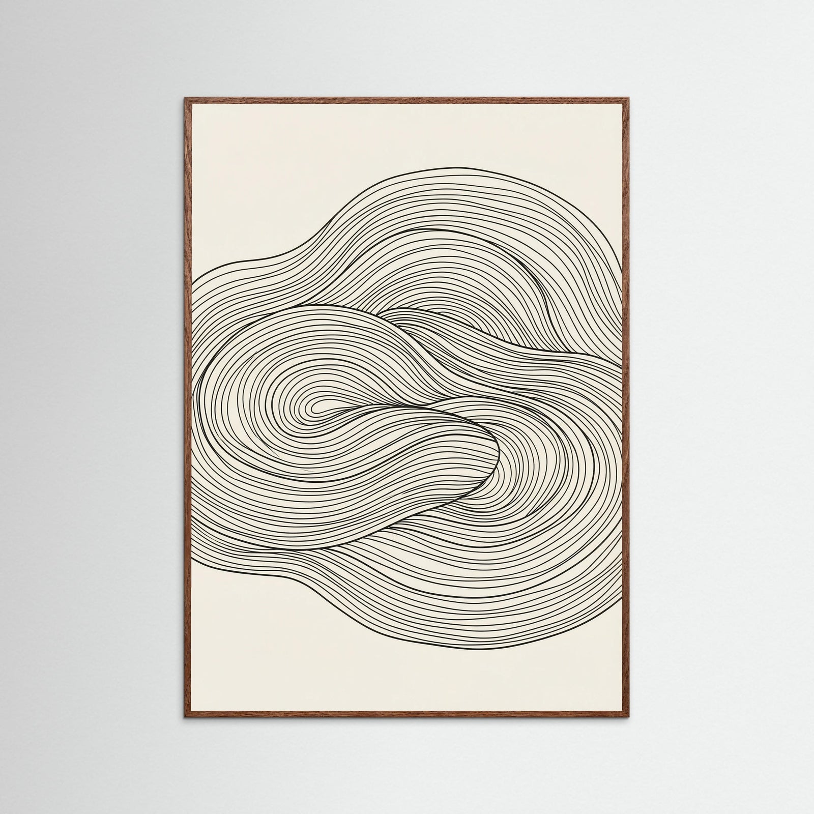 Oak Dark Flowing Forms