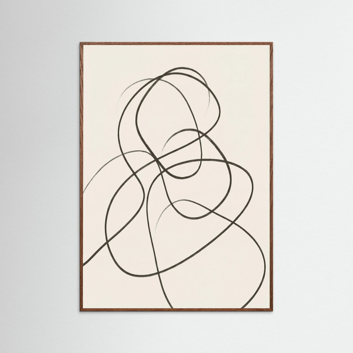 Oak Dark Fluid Contours