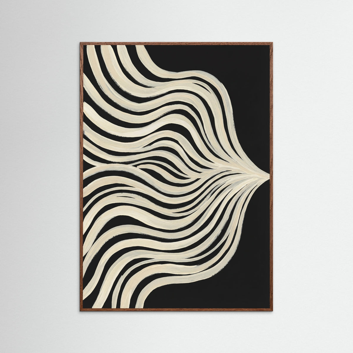 Oak Dark Fluid Contours