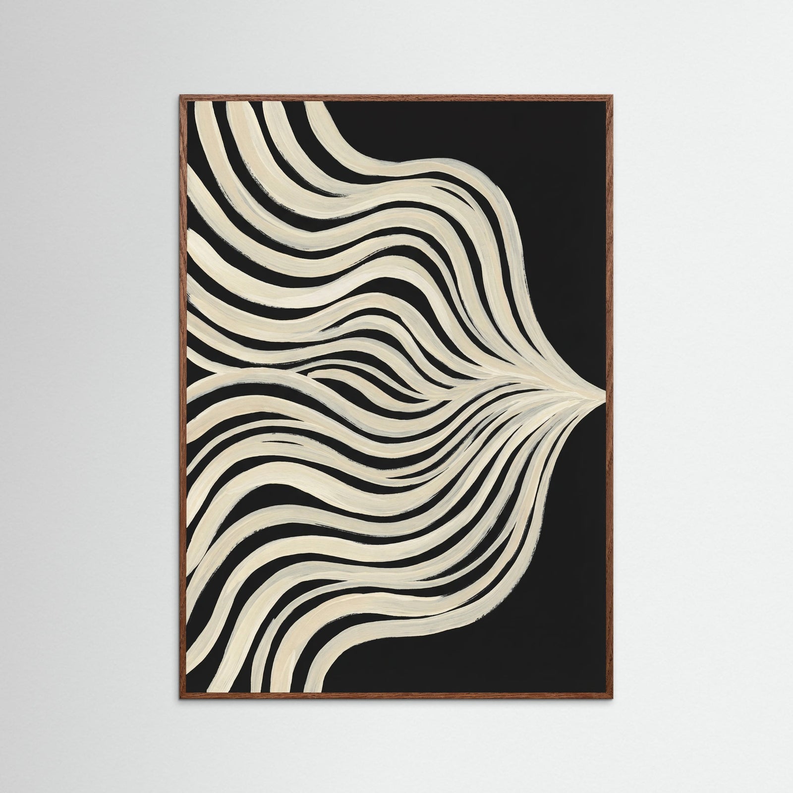 Oak Dark Fluid Contours