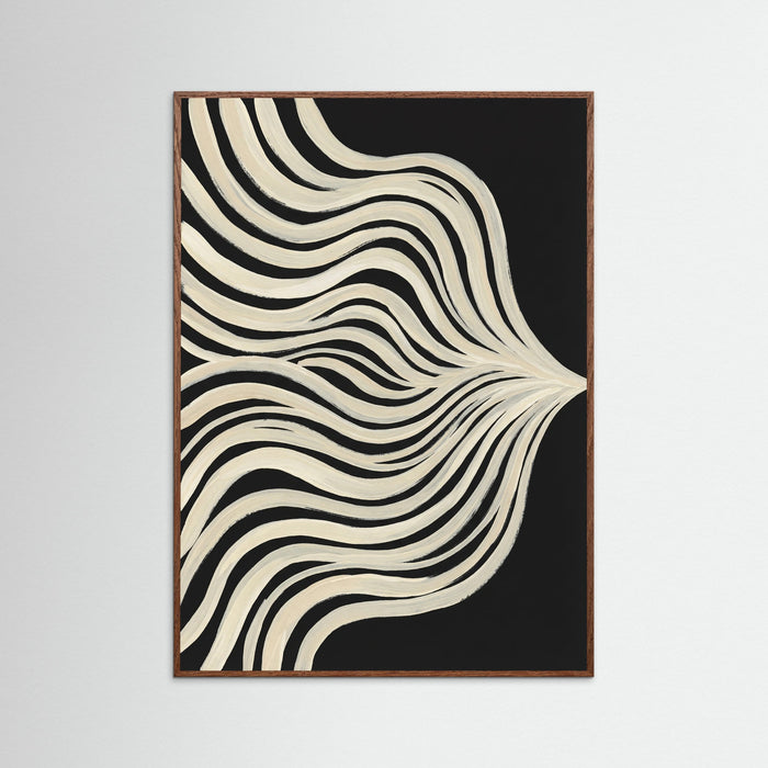 Oak Dark Fluid Contours