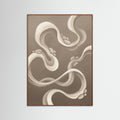 Oak Dark Fluid Forms