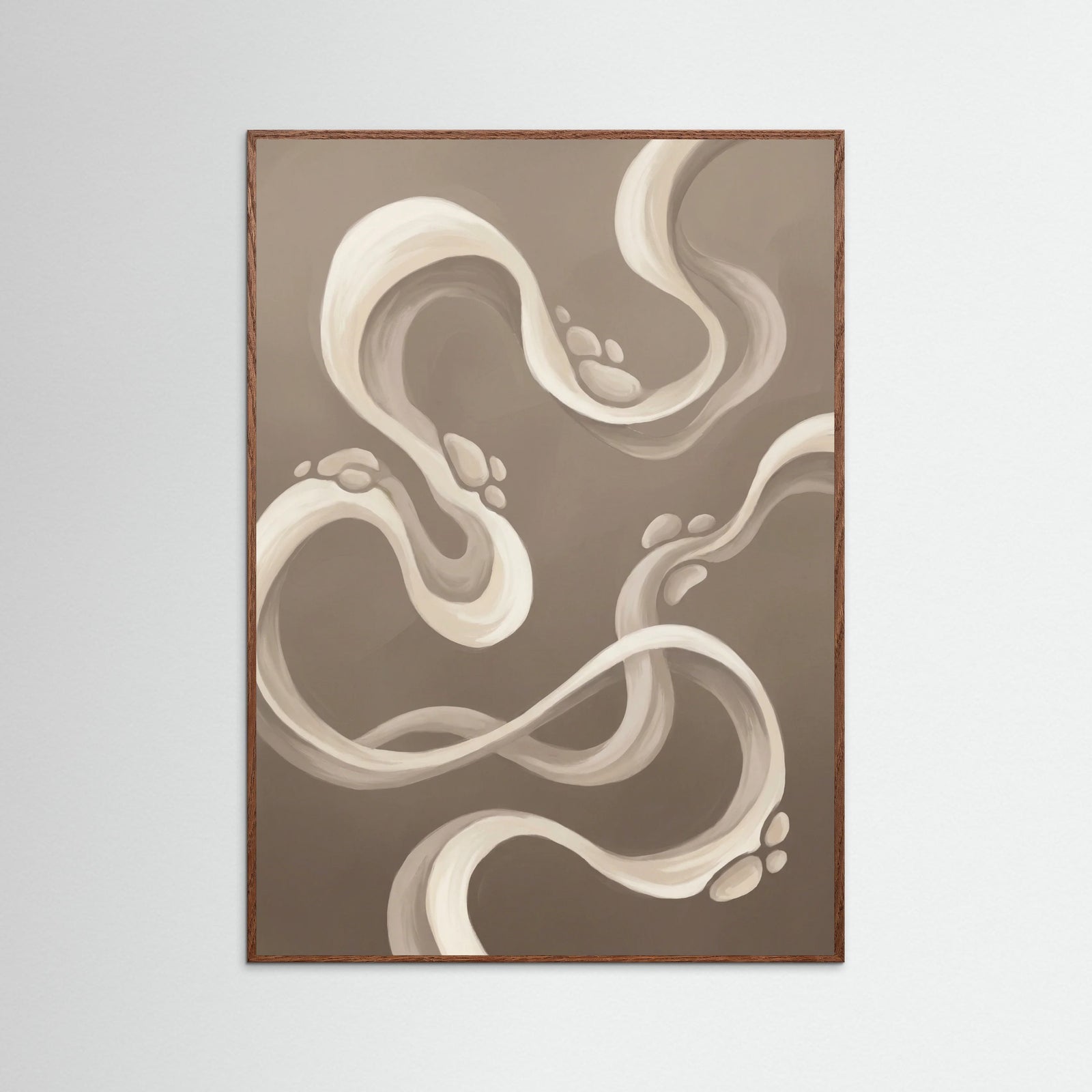 Oak Dark Fluid Forms