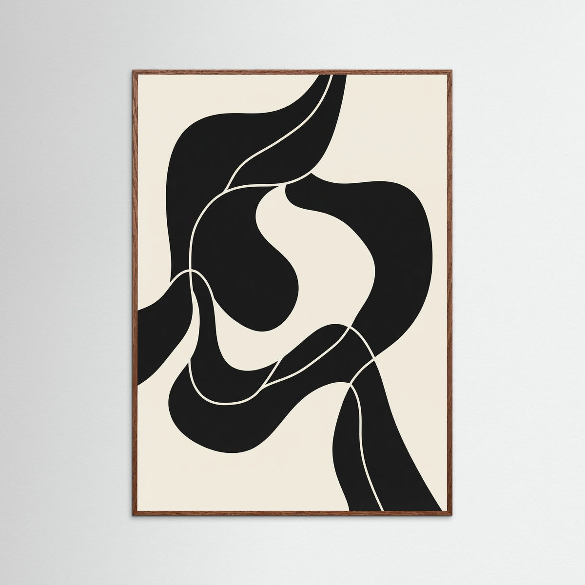 Oak Dark Fluid Forms